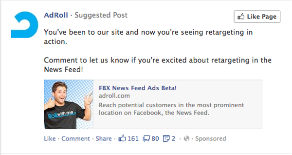 Facebook News Feed Remarketing